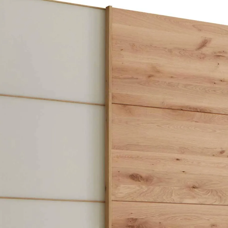 Discount Wohnen Kleiderschrank 250 cm breit mit zwei Höhen - Nikoba