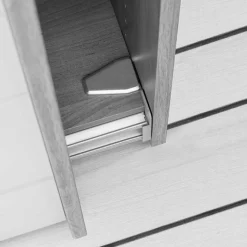 Discount Wohnen Kleiderschrank 250 cm breit mit zwei Höhen - Nikoba