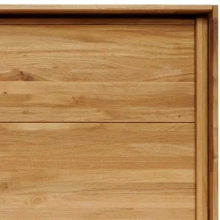 Outlet Wohnen Kleiderschrank aus Wildeiche mit Weißglas - Divnoi