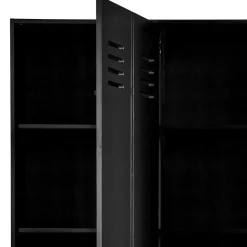 Hot Wohnen Kleiderschrank in Spind Optik aus Holz und Holzwerkstoff - Tivegos
