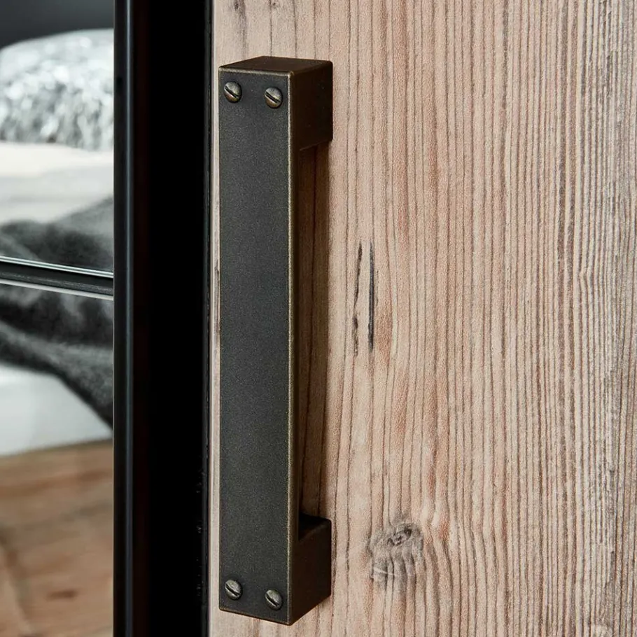 Clearance Wohnen Kleiderschrank in Tanne Dekor & Grau - Ardila