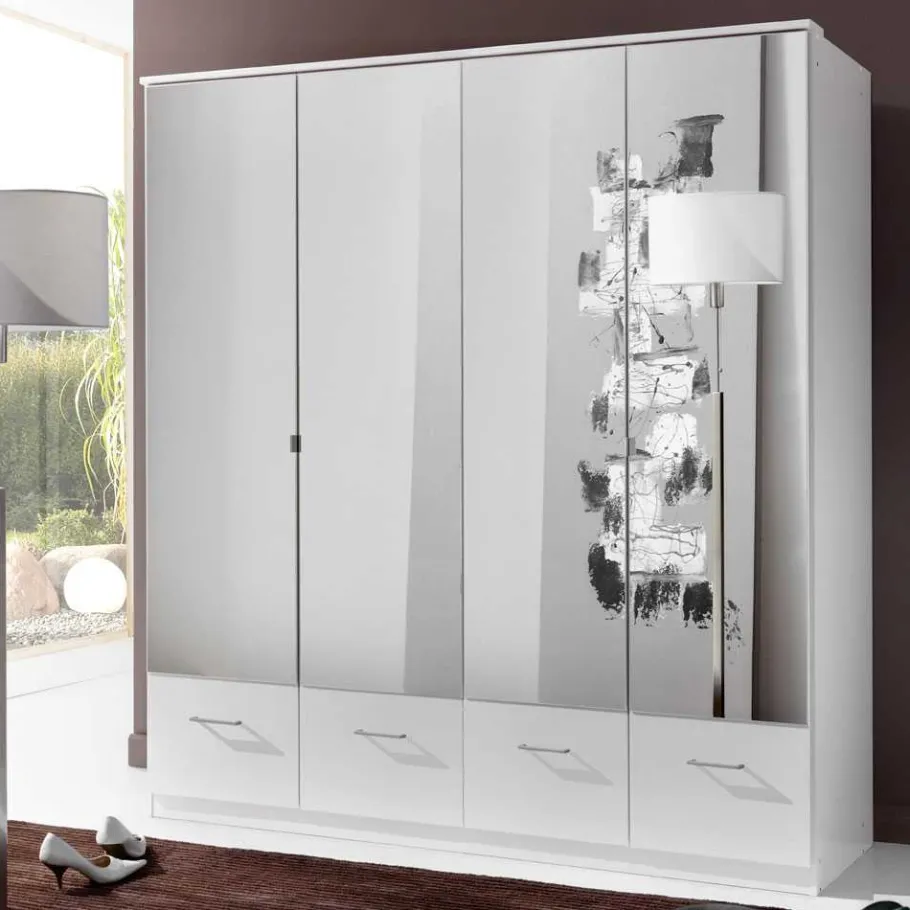 Sale Wohnen Kleiderschrank Mellevos in Weiß