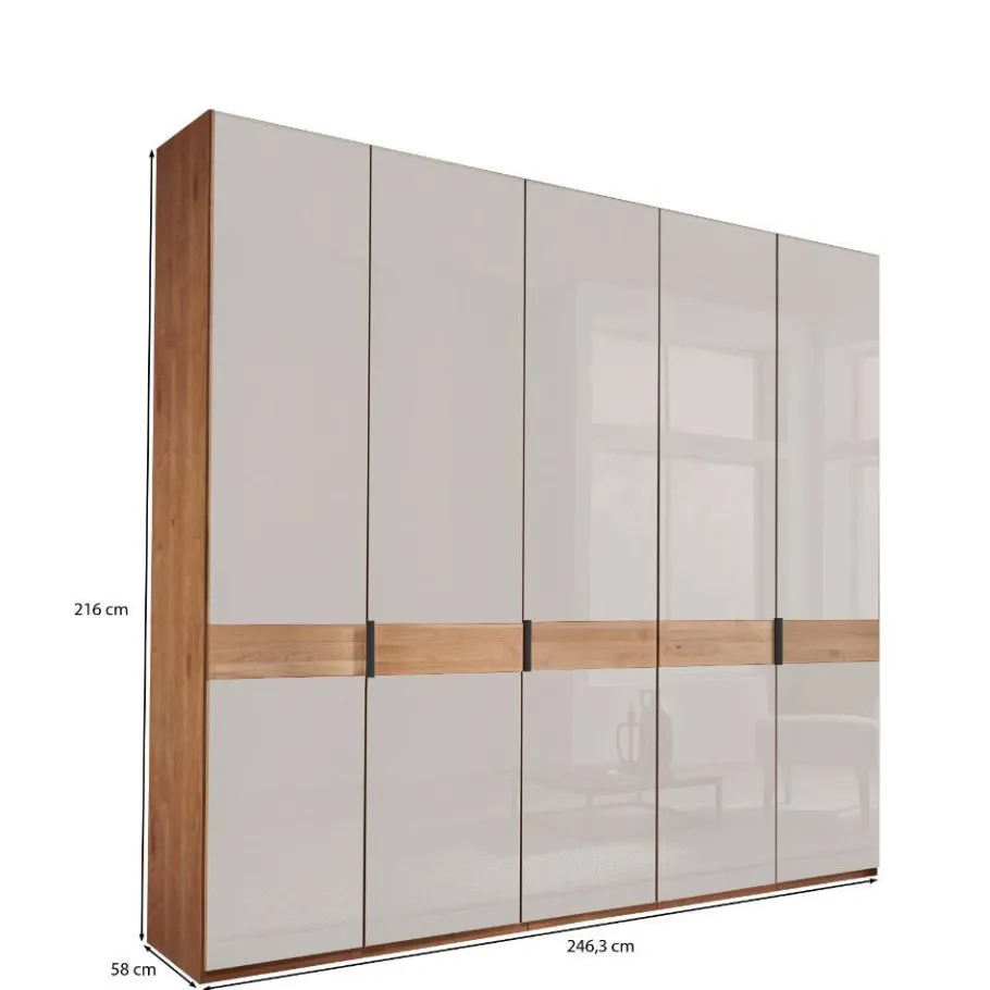 Clearance Wohnen Kleiderschrank mit fünf Türen - Dilacco