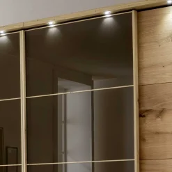 Best Wohnen Kleiderschrank mit Schwebetüren in Dunkelbraun - Vutonia