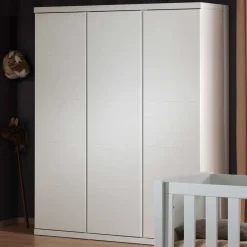 Wohnen Kleiderschrank Raven in Weiß lackiert