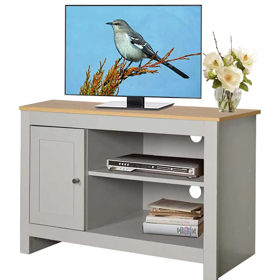 Wohnen Kleiner TV Unterschrank mit 95 cm Breite - Poliesti