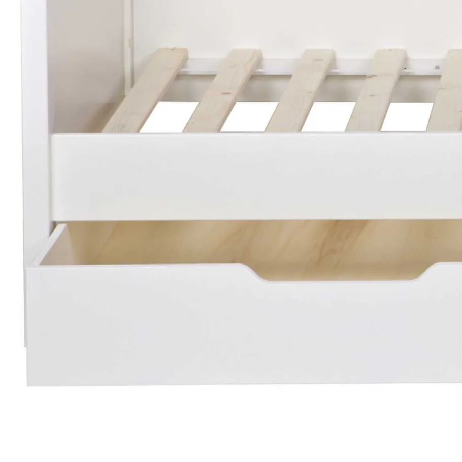 Outlet Wohnen Kojenbett aus Kiefer massiv in Weiß - Blowering