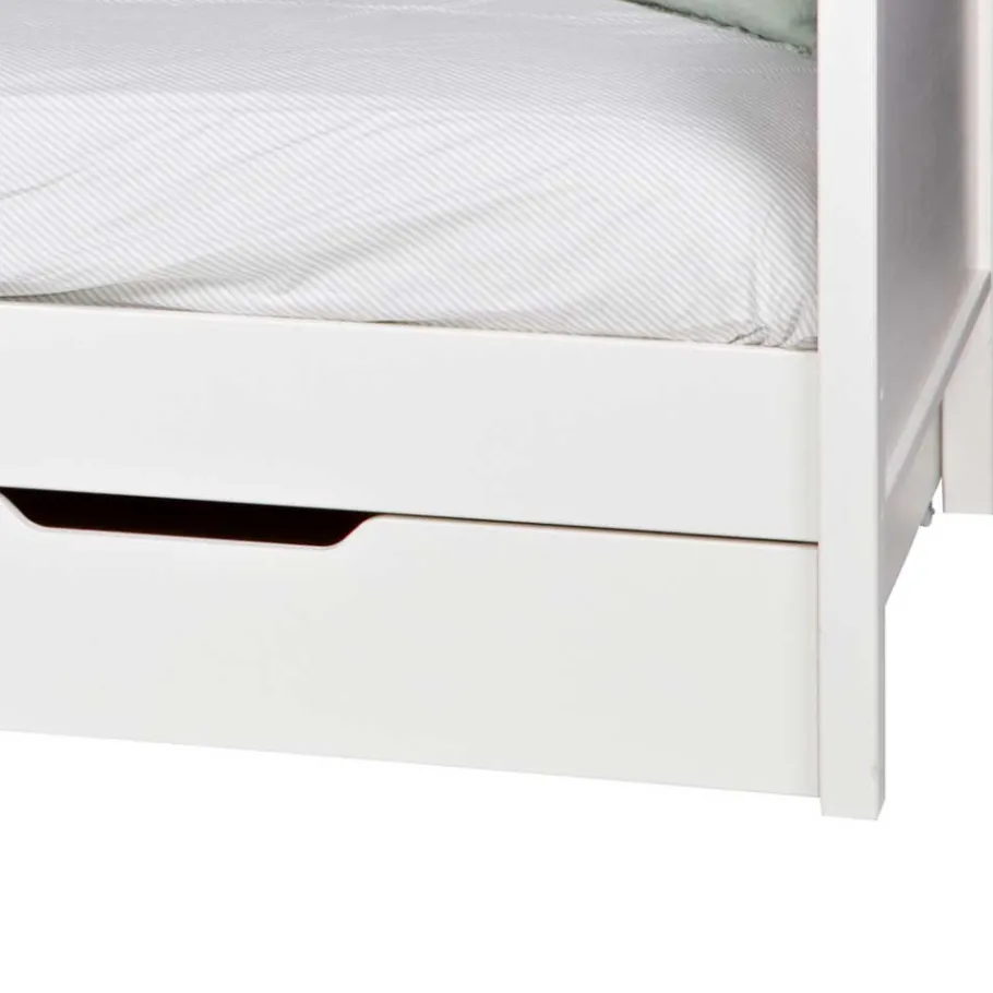 Outlet Wohnen Kojenbett aus Kiefer massiv in Weiß - Blowering