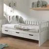 Best Wohnen Kojenbett mit Stauraum in Weiß Kiefernholz - Hodossa