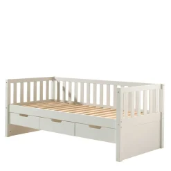 Best Wohnen Kojenbett mit Stauraum in Weiß Kiefernholz - Hodossa