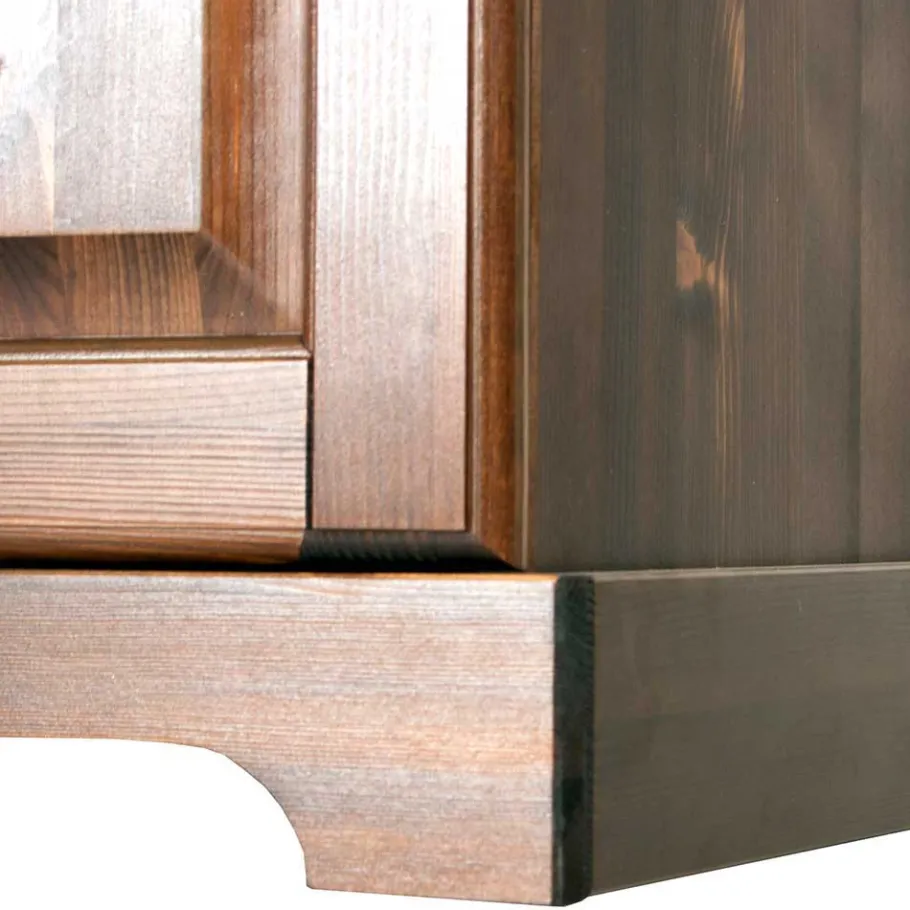 Outlet Wohnen Kolonialstil Buffet in Kiefer dunkel - Jurcavs