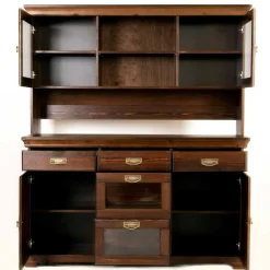 Outlet Wohnen Kolonialstil Buffet in Kiefer dunkel - Jurcavs