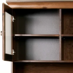 Outlet Wohnen Kolonialstil Buffet in Kiefer dunkel - Jurcavs