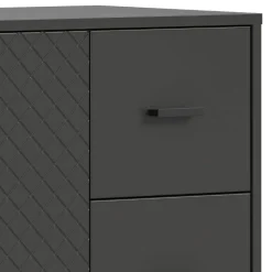 Hot Wohnen Kombi-Highboard in Mattgrau - Natal