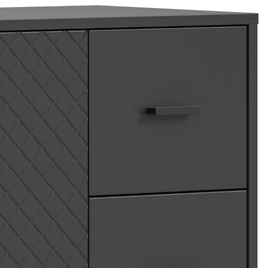 Hot Wohnen Kombi-Highboard in Mattgrau - Natal