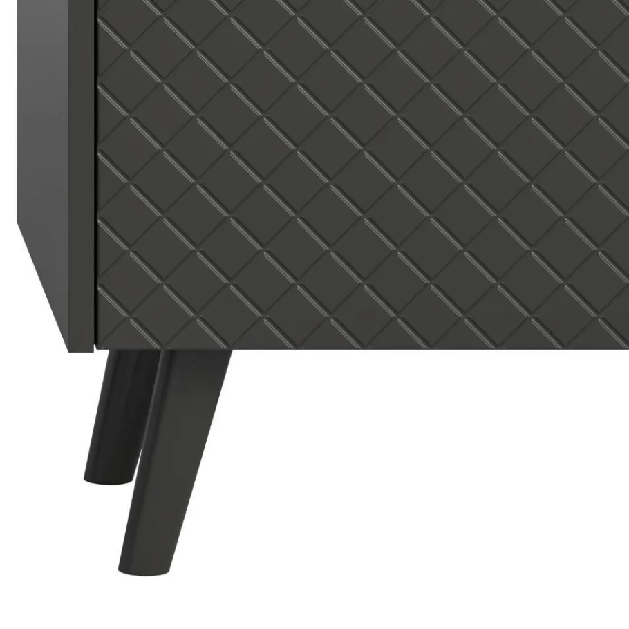 Hot Wohnen Kombi-Highboard in Mattgrau - Natal