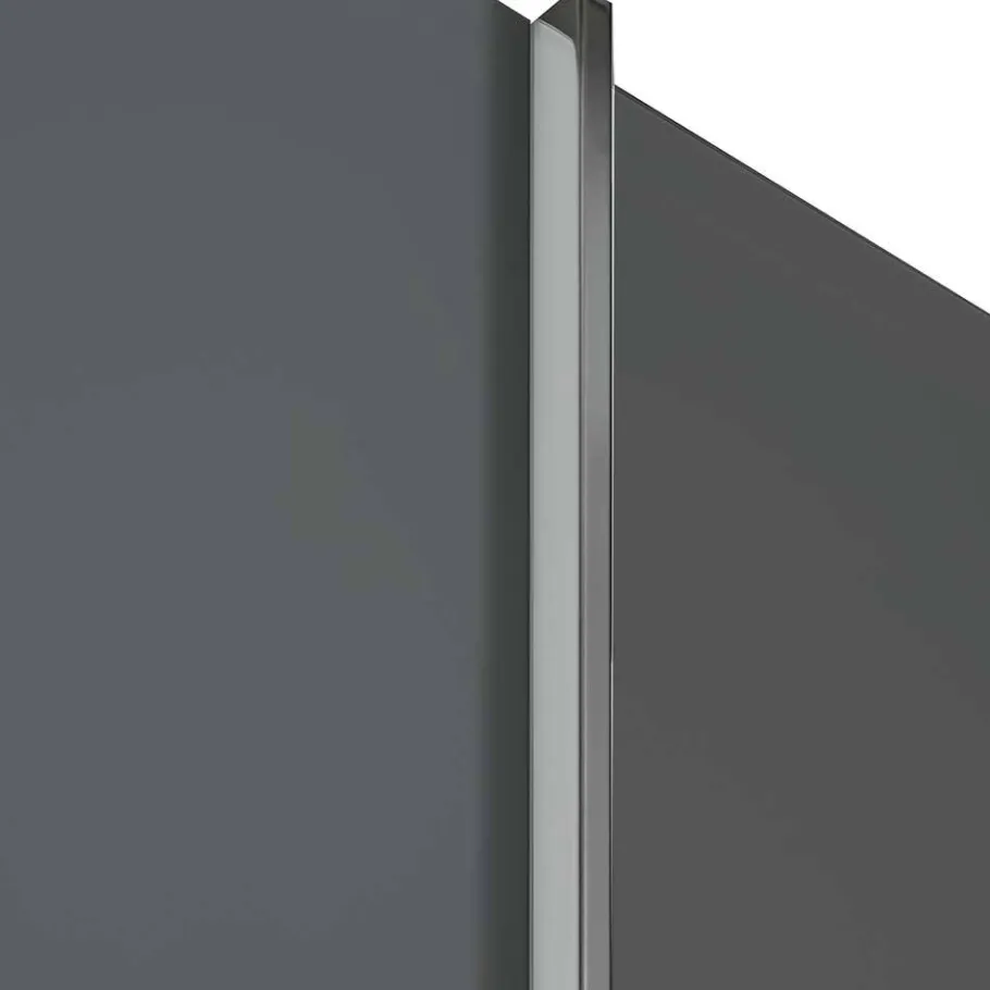 Sale Wohnen Kombi-Kleiderschrank in Braun Glasfront - 165 cm - Preema