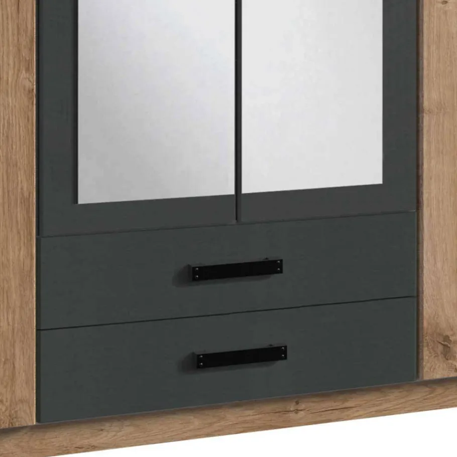Clearance Wohnen Kombi-Kleiderschrank in Plankeneiche Dekor - Corpus