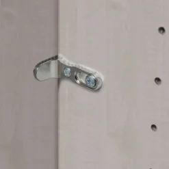 Best Wohnen Kombi-Kleiderschrank 1m breit in Hellgrau - Ridonna