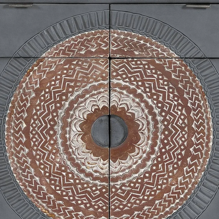 New Wohnen Kombi-Kommode - dekorativ mit Mandala - Mesusco