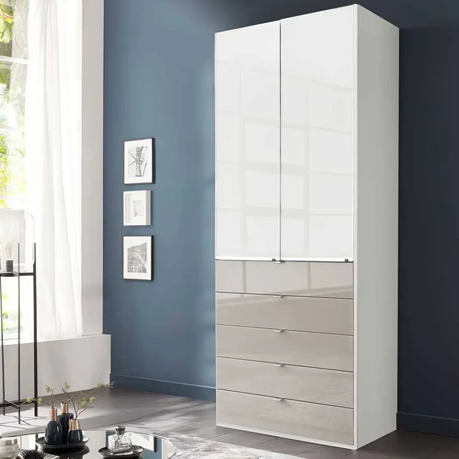 Clearance Wohnen Kombi-Schlafzimmerschrank zweifarbig - Pascan