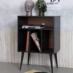Best Wohnen Kommode - Plattenregal in Schwarz - Daan