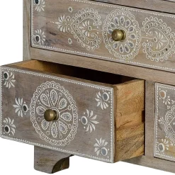Clearance Wohnen Kommode in Holz White Wash - Troyes