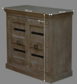 New Wohnen Kommode mit Doppeltür im Shabby Chic Stil - Abid