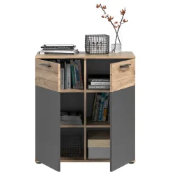 Discount Wohnen Kommode mit Doppeltür 80x87x40 cm - Lucios