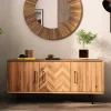 Sale Wohnen Kommode mit drei Türen im Skandi Design - Kerfa