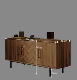 Sale Wohnen Kommode mit drei Türen im Skandi Design - Kerfa