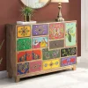 New Wohnen Kommode mit farbenfrohen Orient Motiven - Precio