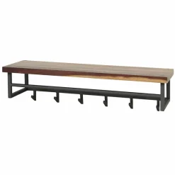 Sale Wohnen Kompakte Wandgarderobe aus Nussbaum massiv - Ilona