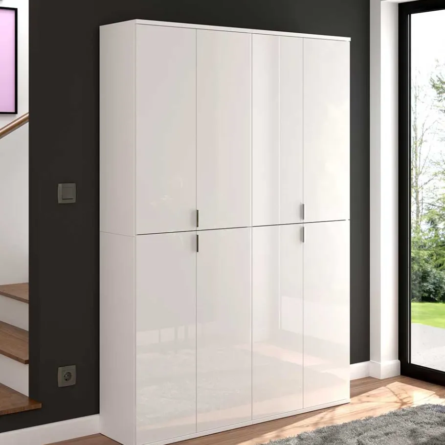 Sale Wohnen Kompakter Kleiderschrank 122x193x34 cm - Ejulia (zweiteilig)