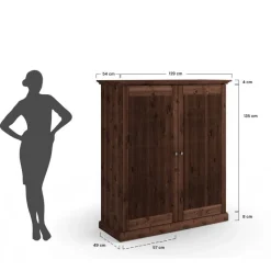 New Wohnen Kompakter Kleiderschrank im Modern-Country-Style - Nauizia