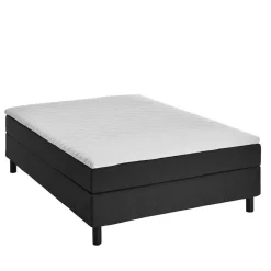 Outlet Wohnen Komplett Bett für Dachschrägen in Schwarz - Vitablo