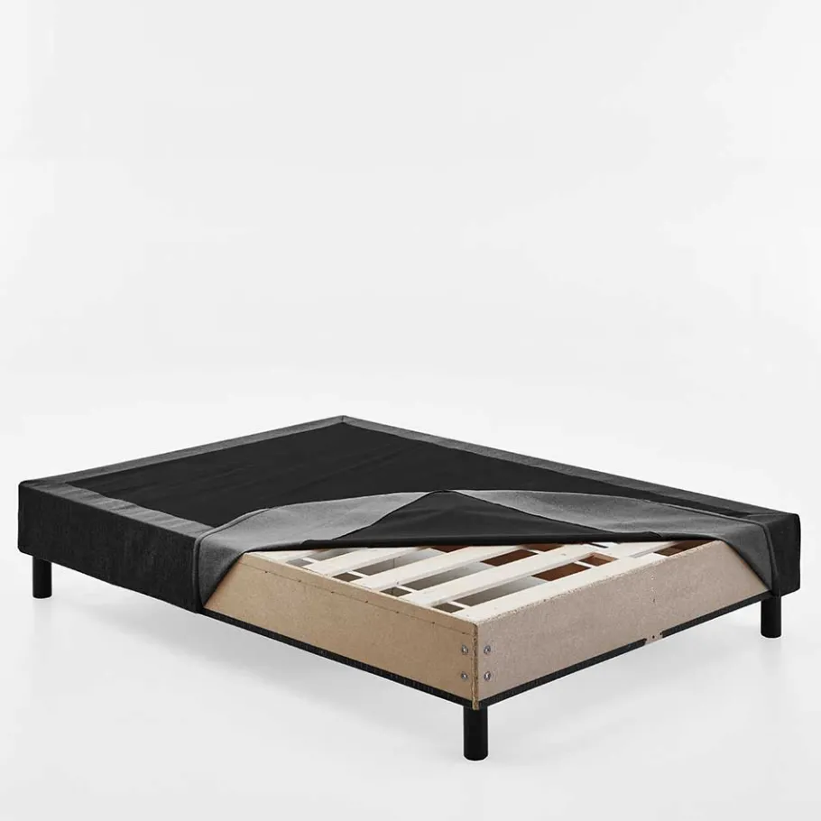Outlet Wohnen Komplett Bett für Dachschrägen in Schwarz - Vitablo