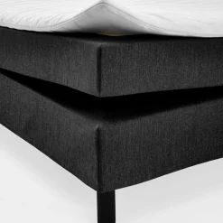 Outlet Wohnen Komplett Bett für Dachschrägen in Schwarz - Vitablo