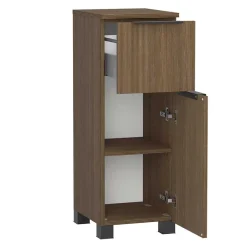 Wohnen Komplett-Badmöbel-Set in Eiche dunkel - Ucaida (vierteilig)