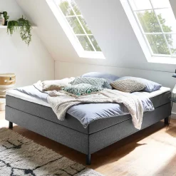 Hot Wohnen Komplettbett in Anthrazit für Dachzimmer - Condo