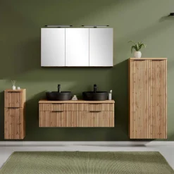 New Wohnen Komplett-Einrichtung Bad modern - Crystoga (vierteilig)