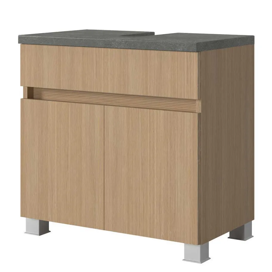 New Wohnen Kompletteinrichtung Badmöbel Set - Leitha (fünfteilig)