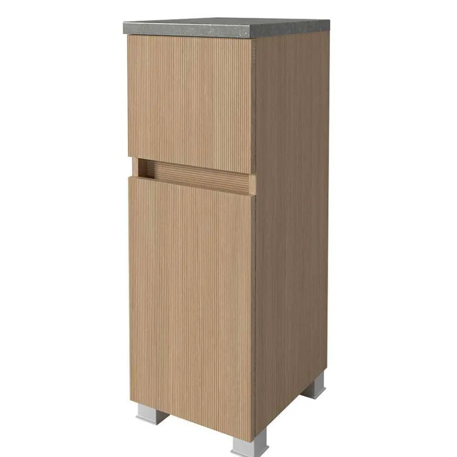 New Wohnen Kompletteinrichtung Badmöbel Set - Leitha (fünfteilig)