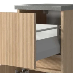 New Wohnen Kompletteinrichtung Badmöbel Set - Leitha (fünfteilig)