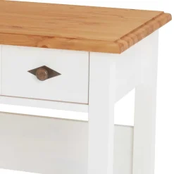 Best Wohnen Konsole Schreibtisch aus Kiefer Lauge & Weiß - Sibiuta