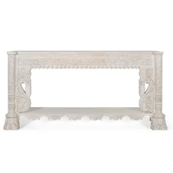 Online Wohnen Konsolentisch in Mangoholz White Wash - Syrec