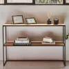 Discount Wohnen Konsolentisch Regal in Eiche Natur - Bosso