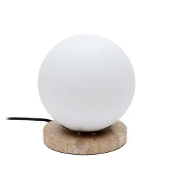 Sale Wohnen Kugel Tischlampe aus Milchglas Weiß - Zadura