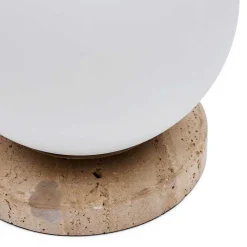 Sale Wohnen Kugel Tischlampe aus Milchglas Weiß - Zadura