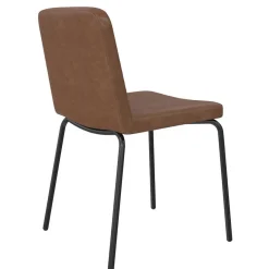 Online Wohnen Kunstleder Polsterstühle in Braun - Laddion (2er Set)